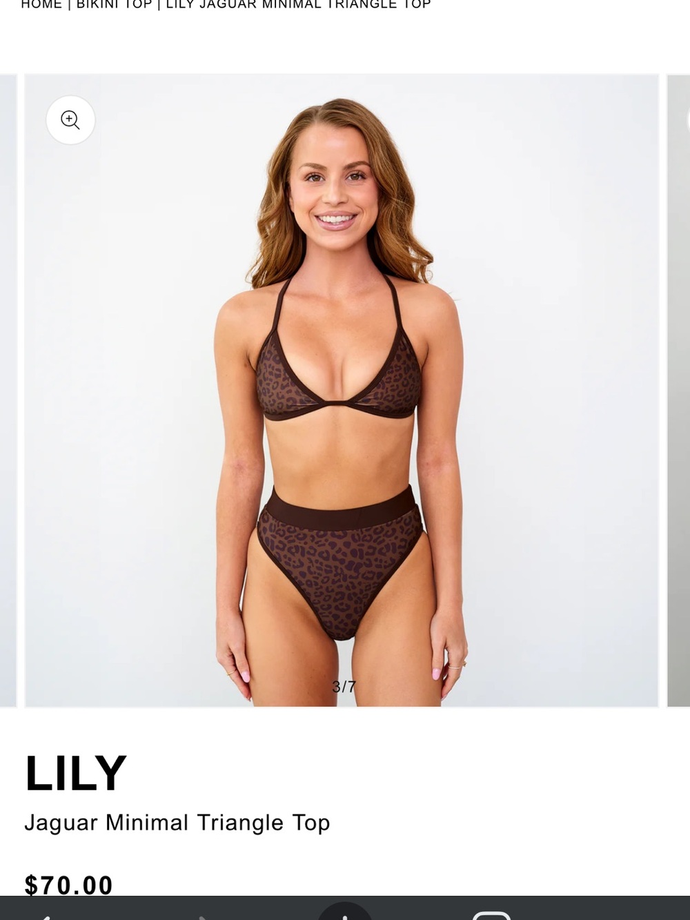93 play street LILY bikini top worn once - Picture 3 of 4